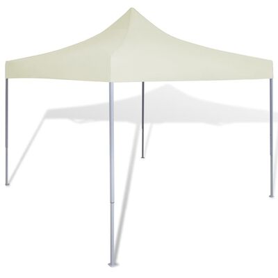 vidaXL Zložljiv šotor 3x3 m krem