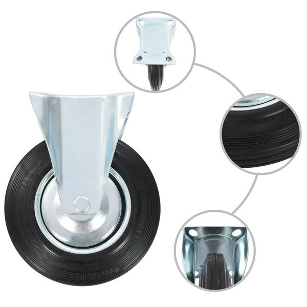 vidaXL Kolesa 12 kosov 200 mm