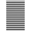 vidaXL Zebra senčilo črne barve 145x230 cm, &scaron;irina blaga 140,9 cm, poliester