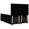 vidaXL Box spring postelja z vzmetnico črna 160x200 cm blago
