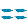 vidaXL Blazine za vrtne stole 4 kosi modre 50x50x4 cm oxford tkanina
