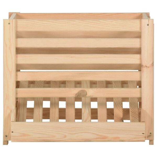 vidaXL Škatla za krompir 60x40x50 cm trdna borovina