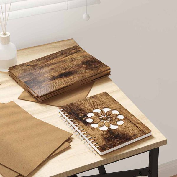 vidaXL Dekorativni paneli 150 pcs Dimljeni oreh 21 x 30 x 0,27 cm