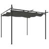 vidaXL Pergola s pomično streho antracitna 295x292x230 cm