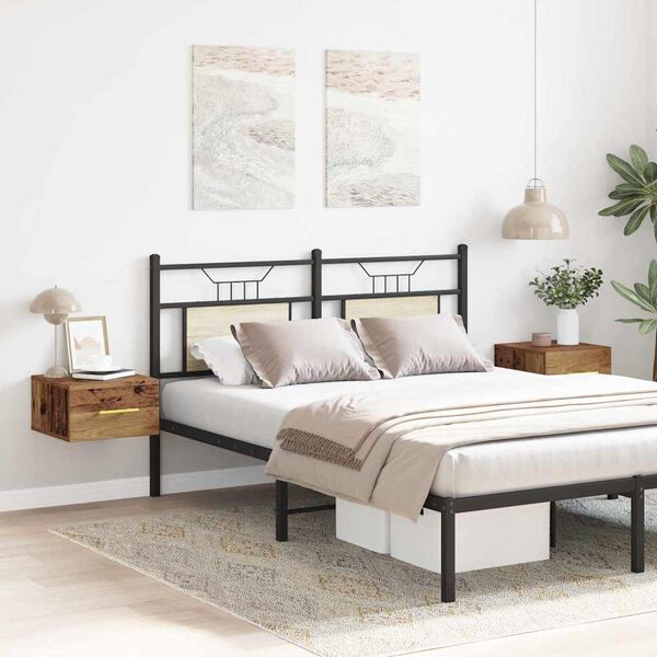 vidaXL Nočna omarica 2 pcs Star les 35 x 35 x 20 cm Konstruiran les