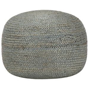 vidaXL Ročno izdelan tabure olivno zelen 45x30 cm juta