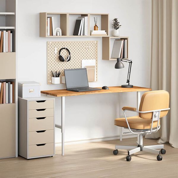 vidaXL Mizna plo&scaron;ča rjava 140x50x2,5 cm trdna hrastovina pravokotna