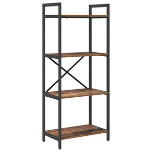 vidaXL Knjižna polica 4 ravni 56 x 34 x 133,5 cm Inženirski les