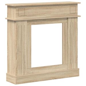 vidaXL Okvir kamina Sonoma hrast 102 x 26 x 100 cm Inženirski les