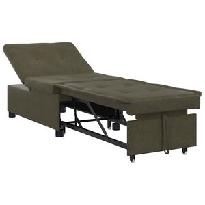 vidaXL Sofa postelja Voja&scaron;ka zelena 194 x 67 x 82 cm Huahua Tkanina