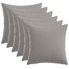 vidaXL Prevleka za blazino 6 kos HEERLEN Oblačno siva 30 x 30 cm Blago