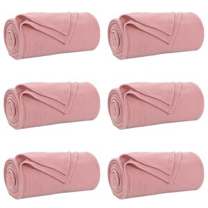 vidaXL Obloge 6 kos Roza 200 x 150 cm 2.52 kg Flis