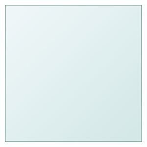 vidaXL Mizna plošča prozorna 30x30 cm kaljeno steklo