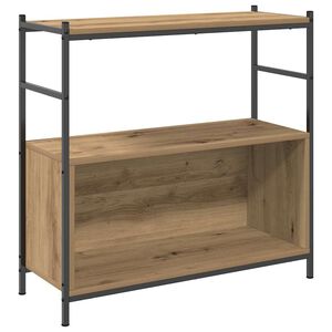 vidaXL Knjižna polica 80 x 30 x 78,5 cm Inženirski les Umetni hrast