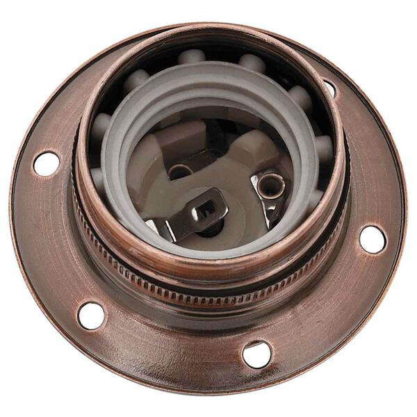 vidaXL Obeski za svetilke 2 kosa Rdeči bronasti E27