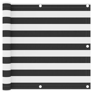 vidaXL Balkonsko platno antracitno in belo 90x500 cm oksford blago