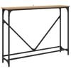 vidaXL Konzolna miza Umetni hrast 102 x 23 x 75 cm Konstruiran les