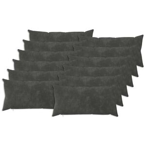 vidaXL Prevleka za blazino 12 pcs HEERLEN Antracit 40 x 80 cm