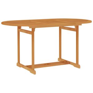 vidaXL Vrtna miza 150x90x75 cm trdna tikovina