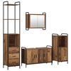 vidaXL Komplet omaric za kopalnico 4 kos Star les 40 x 36 x 200,5 cm
