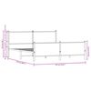 vidaXL Kovinski posteljni okvir brez vzmetnice sonoma hrast 183x213 cm