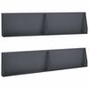 vidaXL Zadrževanje stene 4 kos 100 x 12 x 30 cm Jeklo Antracit