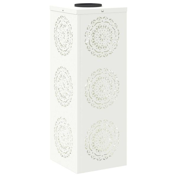 vidaXL Solarno LED svetilo za pot 2 pcs Bela Medenina