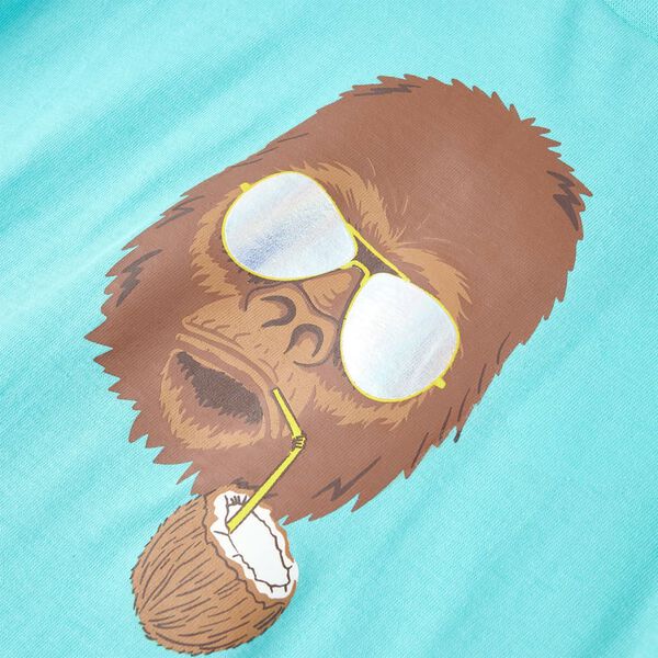 Otro&scaron;ka majica s kratkimi rokavi turkizna 116