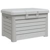 vidaXL Zunanja &scaron;katla za blazine siva 73x50,5x46,5 cm PP