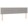 vidaXL Box spring postelja z vzmetnico svetlo siva 180x200 cm blago