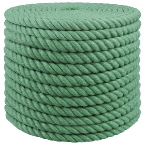 vidaXL Vrv iz jute 16 mm Zelena 100% Tossa jute