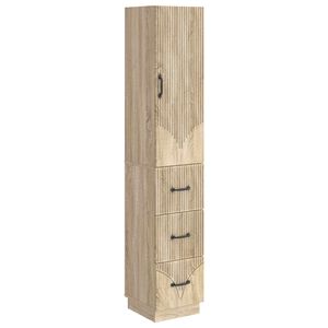 vidaXL Set omar 2 pcs Sonoma hrast 33 x 34,5 x 87 cm Inženirski les