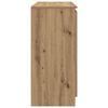 vidaXL Komoda s predali artisan hrast 100,5x35x76 cm inženirski les