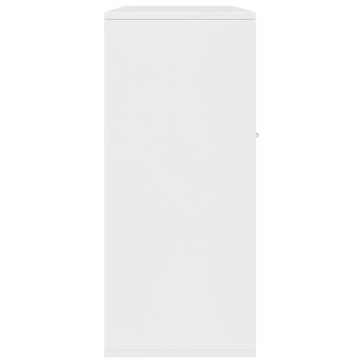 vidaXL Komoda bela 88x30x70 cm iverna plošča