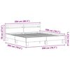 vidaXL Konstrukcija postelje Črni hrast 200 x 200 cm Konstruiran les