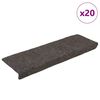 vidaXL Stopni&scaron;čne preproge samolepilne 20 kosov 65x21x4 cm antracitne pravokotne robove
