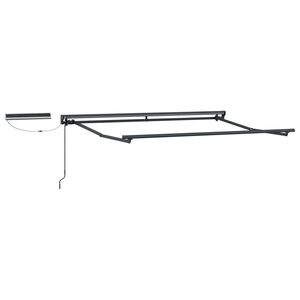 vidaXL Solar Electric Awning Frame 2.5 x 2 m Antracit
