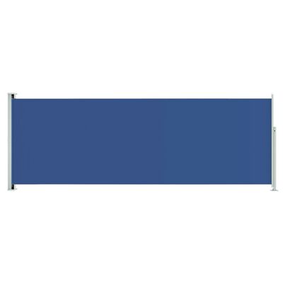 vidaXL Zložljiva stranska tenda za teraso 220x600 cm modra