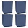 vidaXL Visoki lonci 4 kosi modro sivi 30x30x37 cm polipropilen