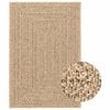 vidaXL Preproga ZIZUR 120x170 cm videz jute notranja in zunanja