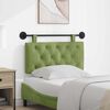 vidaXL Visoki naslon za glavo Svetlo zelena 100 x 55 x 7 cm Žamet