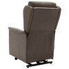 vidaXL Masažni naslanjač s funkcijo vstajanja rjavo blago