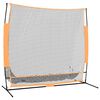 vidaXL Mreža za golf črna in oranžna 215x107x216 cm poliester