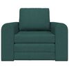vidaXL Sofa postelja Temno zelena 98 x 71 x 83 cm blago