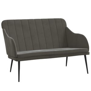 vidaXL Klop temno siva 110x76x80 cm žamet