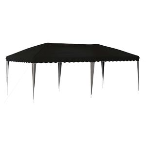 vidaXL Zložljivi &scaron;otor za zabave 575 x 290 x 245 cm Črna