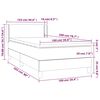 vidaXL Box spring postelja z vzmetnico temno zelena 100x200 cm žamet