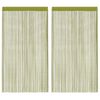 vidaXL Zavese iz nitk 2 kosa 100x250 cm zelene barve