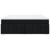 vidaXL Box spring postelja z vzmetnico črna 180x200 cm blago