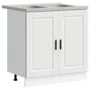 vidaXL Kopalni&scaron;ka omarica Porto 2 kos Bela 80 x 46 x 81,5 cm